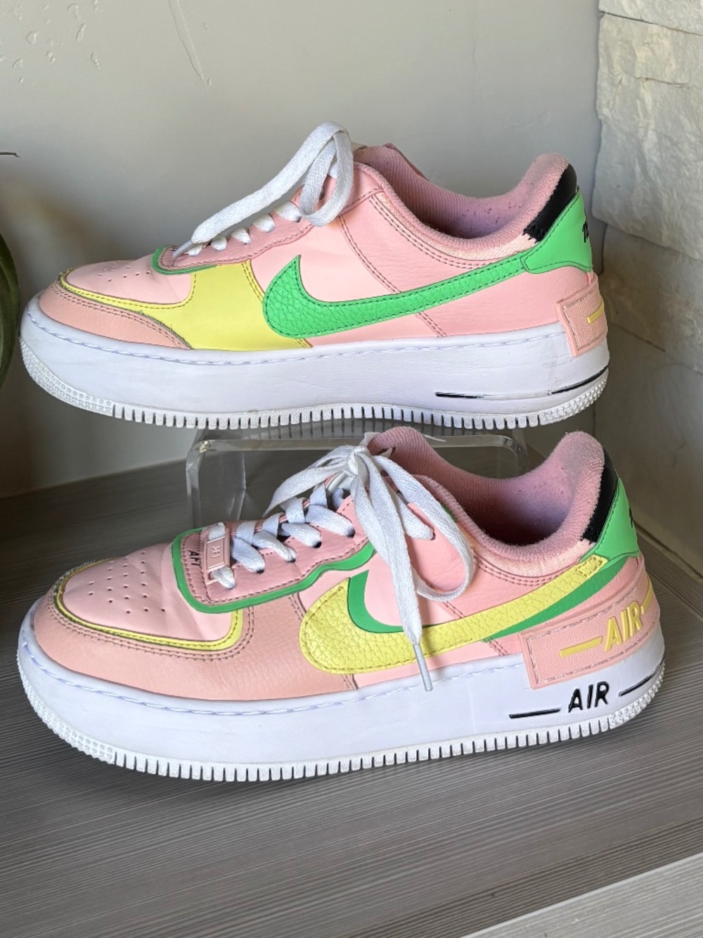Nike Air Force 1 Shadow 'Arctic Punch Barely Volt '  W 8 - Picture 3 of 8